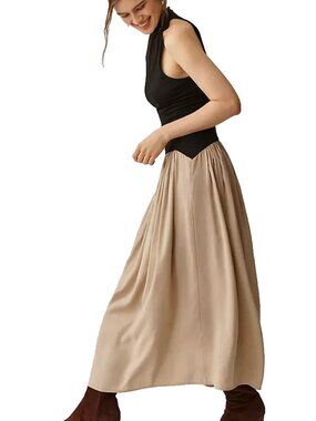 Anthropologie Maeve The Mariana Drop-Waist Maxi Dress Size XL